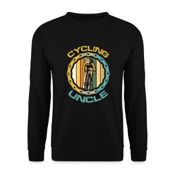 Vélo de course Oncle - Sweat-shirt Unisexe - noir - Devant - Alina (178cm) & Michal (187cm)