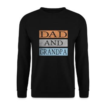 Papa et grand-père - Sweat-shirt Unisexe - noir - Devant - Alina (178cm) & Michal (187cm)