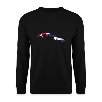 Cuba Drapeau - Sweat-shirt Unisexe - noir - Devant - Alina (178cm) & Michal (187cm)