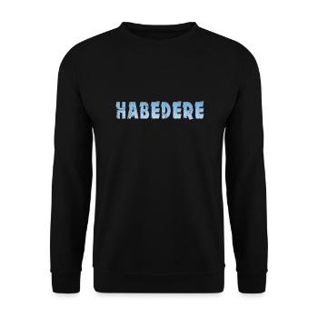 Habedere - Unisex Pullover - Schwarz - Vorne - Alina (178cm) & Michal (187cm)