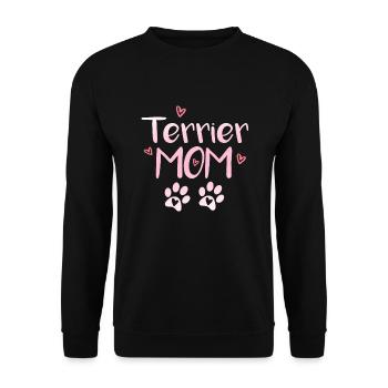 Terrier Mom - Unisex Sweatshirt - black - Front - Alina (178cm) & Michal (187cm)