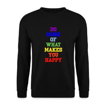 peace regenbogen - Unisex Pullover - Schwarz - Vorne - Alina (178cm) & Michal (187cm)