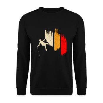 Escalade rétro - Sweat-shirt Unisexe - noir - Devant - Alina (178cm) & Michal (187cm)