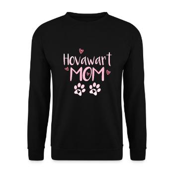 Hovawart Mom - Unisex Pullover - Schwarz - Vorne - Alina (178cm) & Michal (187cm)