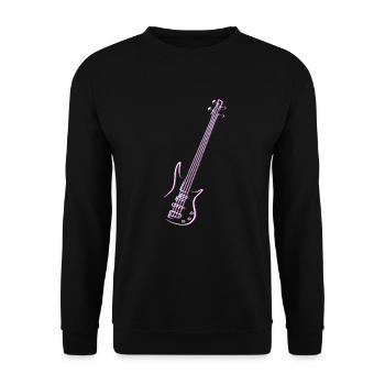 Basse guitare - Sweat-shirt Unisexe - noir - Devant - Alina (178cm) & Michal (187cm)