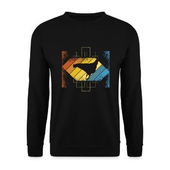 Poulets - Sweat-shirt Unisexe - noir - Devant - Alina (178cm) & Michal (187cm)