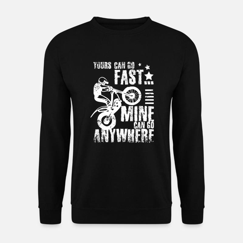 Moto trial bike - Unisex Pullover - Schwarz