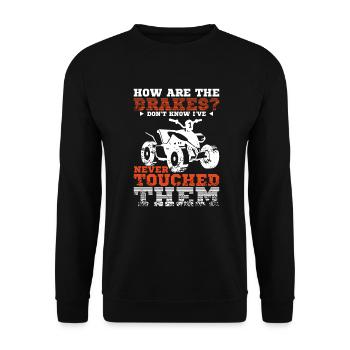 Brakes Quad Atv - Sweat-shirt Unisexe - noir - Devant - Alina (178cm) & Michal (187cm)