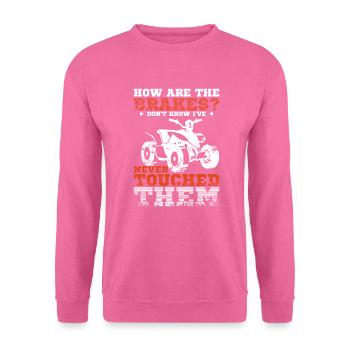 Brakes Quad Atv - Sweat-shirt Unisexe - rose - Devant