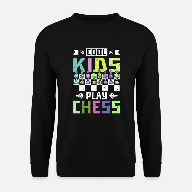 cool kids play chess - Unisex Sweatshirt - black
