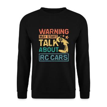 May start talk bout rc cars - Unisex Pullover - Schwarz - Vorne - Alina (178cm) & Michal (187cm)