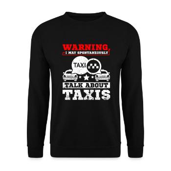Parlez des taxis - Sweat-shirt Unisexe - noir - Devant - Alina (178cm) & Michal (187cm)