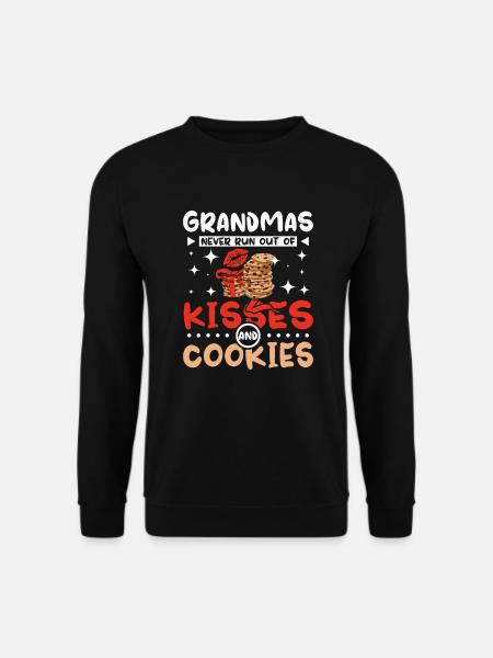 Grands-mère embrasse et biscuits - Sweat-shirt Unisexe - noir