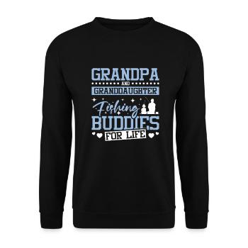 Copains de pêche de grand-père et grand-père pour la vie - Sweat-shirt Unisexe - noir - Devant - Alina (178cm) & Michal (187cm)