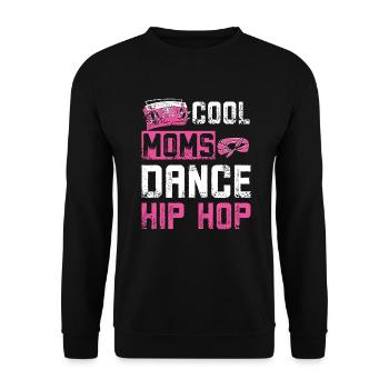 Moms dance Hip Hop - Unisex Sweatshirt - black - Front - Alina (178cm) & Michal (187cm)