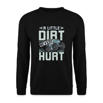 Un peu de saleté ne fait jamais de mal aux monster trucks - Sweat-shirt Unisexe - noir - Devant - Alina (178cm) & Michal (187cm)