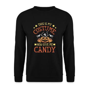 Halloween costume candy - Unisex Pullover - Schwarz - Vorne - Alina (178cm) & Michal (187cm)
