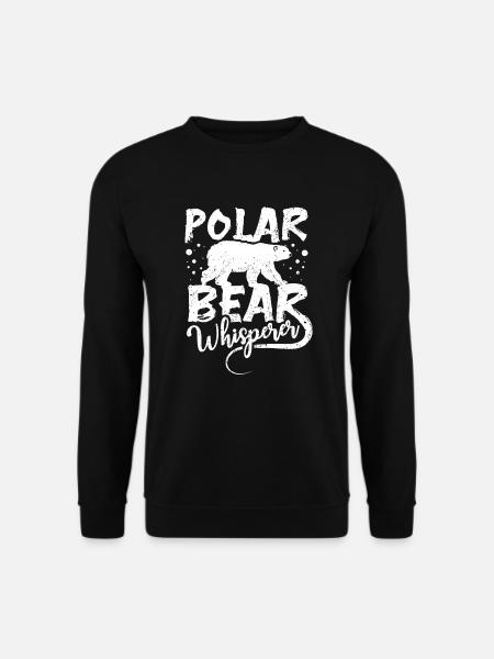 Polar bear whisperer - Unisex Sweatshirt - black