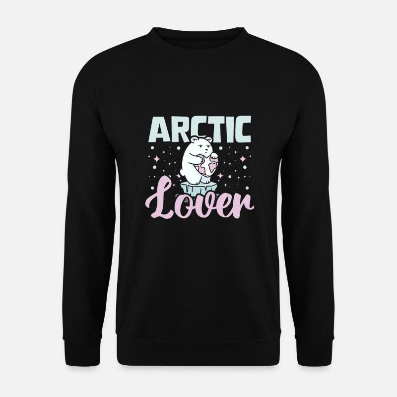 Polar bears Arctic lover - Unisex Sweatshirt - black