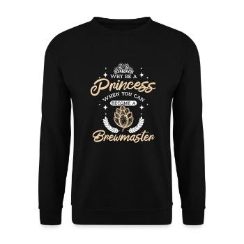 Women Girl Princess brewmaster - Unisex Sweatshirt - black - Front - Alina (178cm) & Michal (187cm)