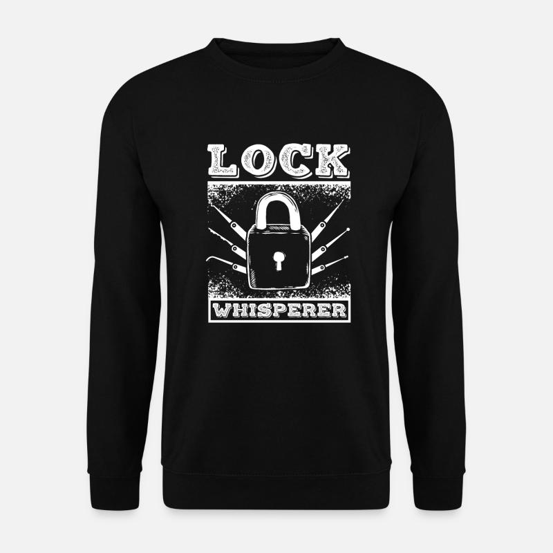 Serrurier chuchoteur de serrure - Sweat-shirt Unisexe - noir