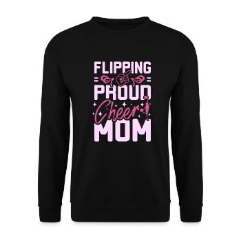 Retourner fièrement applaudir maman - Sweat-shirt Unisexe - noir - Devant - Alina (178cm) & Michal (187cm)