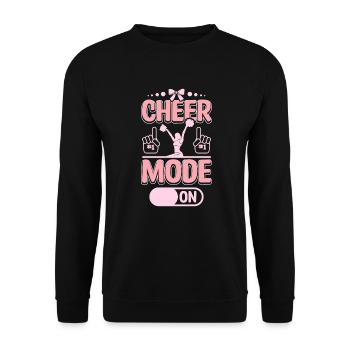 Cheerleader Cheer mode on - Unisex Pullover - Schwarz - Vorne - Alina (178cm) & Michal (187cm)