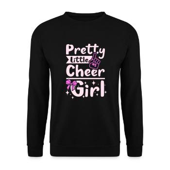 Pretty little cheer girl - Unisex Pullover - Schwarz - Vorne - Alina (178cm) & Michal (187cm)