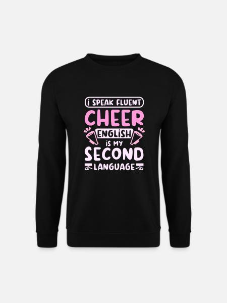 I speak fluent cheer - Unisex Sweatshirt - black