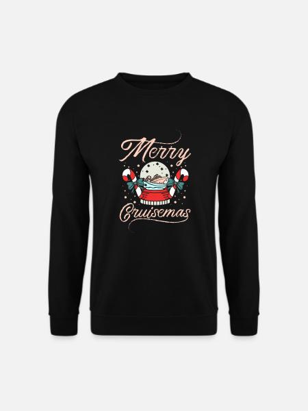 Christmas Holiday Xmas Cruise Ship - Unisex Pullover - Schwarz