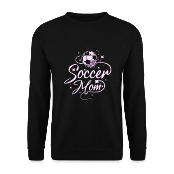 Mothers day Mommy Soccer Mom - Unisex Sweatshirt - black - Front - Alina (178cm) & Michal (187cm)