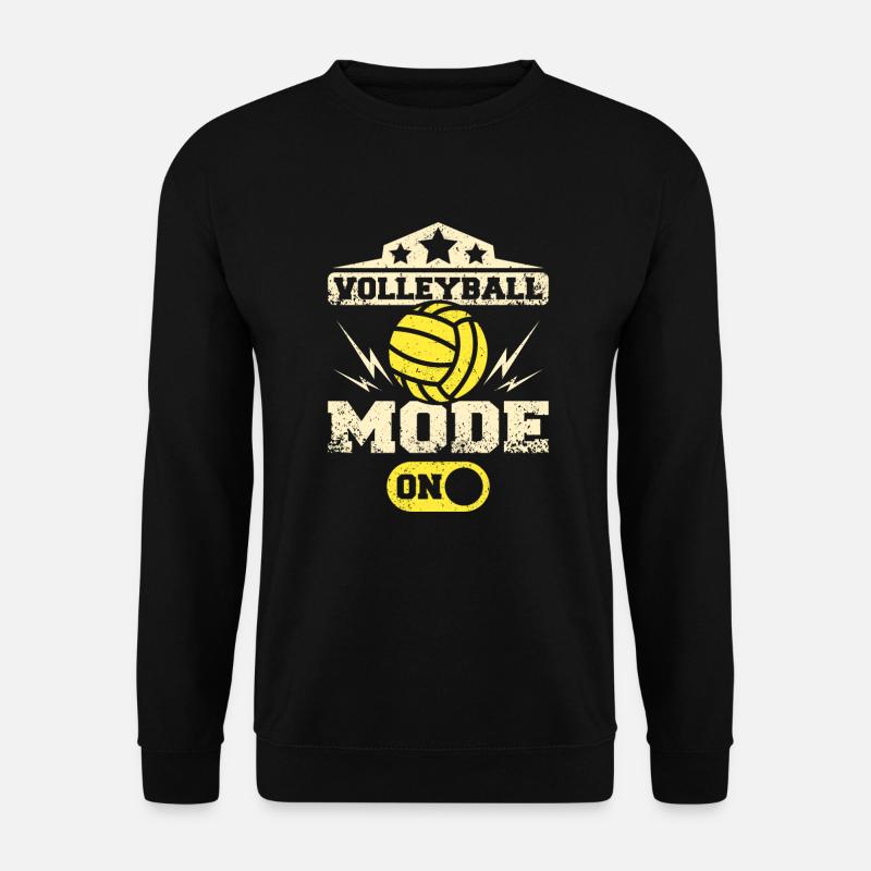 Volleyball mode on - Unisex Sweatshirt - black