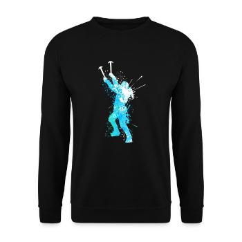 Splash Art Sports d’hiver Escalade sur glace - Sweat-shirt Unisexe - noir - Devant - Alina (178cm) & Michal (187cm)