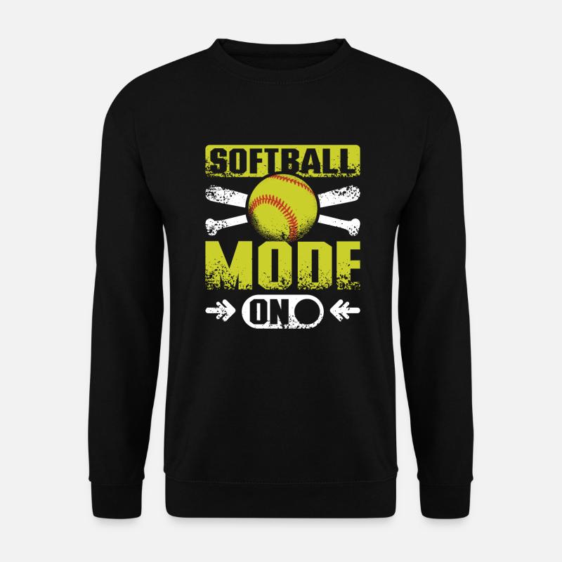 Softball mode on - Unisex Pullover - Schwarz