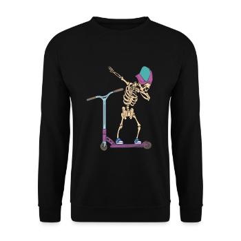 Stunt Scooter - Unisex Pullover - Schwarz - Vorne - Alina (178cm) & Michal (187cm)