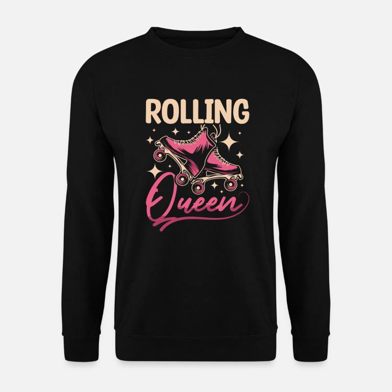 Inline skating rolling queen - Unisex Pullover - Schwarz