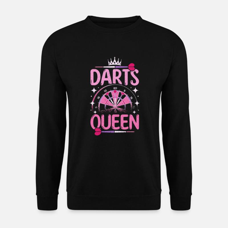 Darts queen - Unisex Pullover - Schwarz