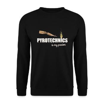 Pyro Passion Trueno - Unisex Sweatshirt - black - Front - Alina (178cm) & Michal (187cm)