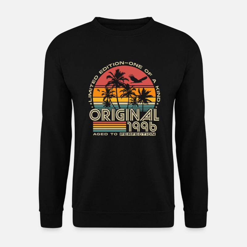 1996 Jahrgang Vintage Retro Geburtstag Geschenk - Unisex Pullover - Schwarz