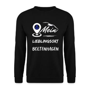 Favourite place Boltenhagen-Baltic Sea resort Boltenhagen - Unisex Sweatshirt - black - Front - Alina (178cm) & Michal (187cm)