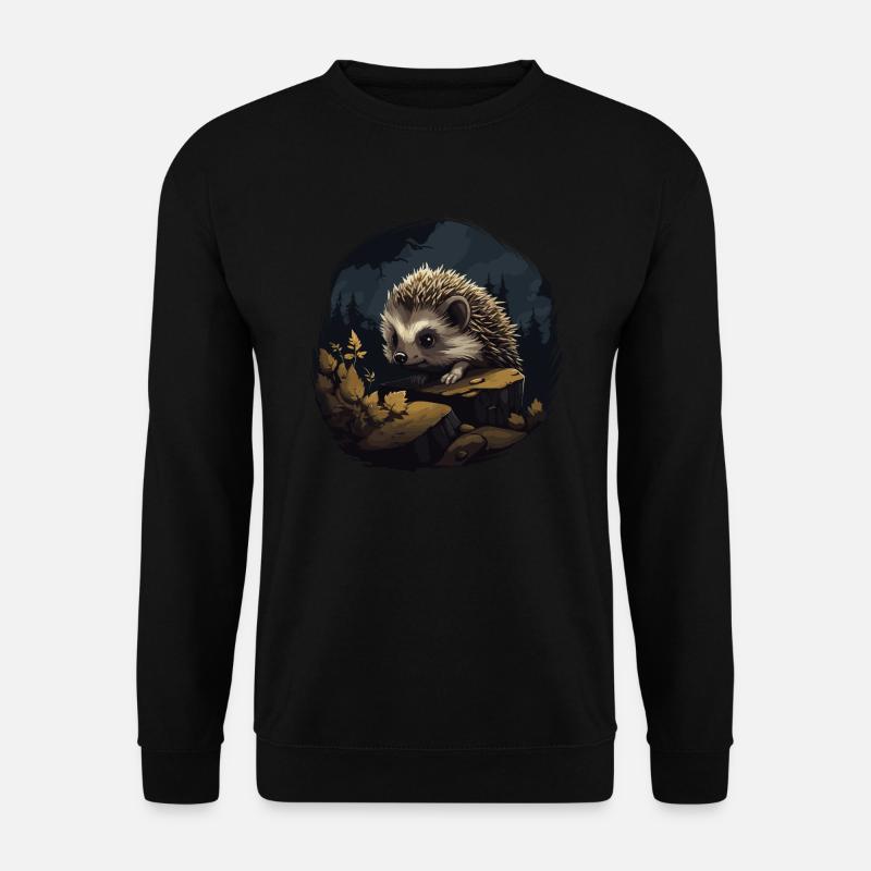 Igel Igel Baby Tier Wald Natur - Unisex Pullover - Schwarz