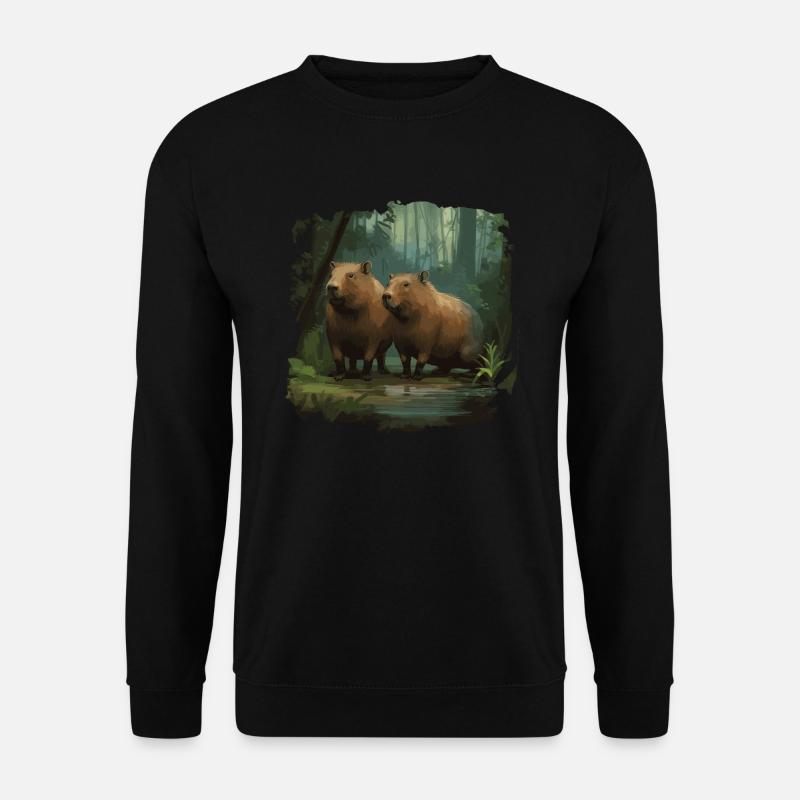 Capybaras capybara - Unisex Sweatshirt - black