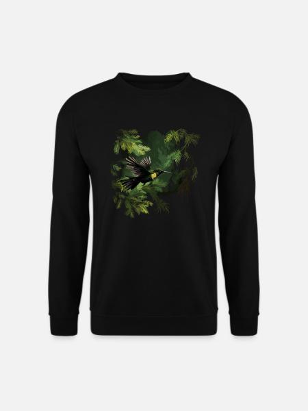 Kolibri Vogel Natur Tiere Wildnis - Unisex Pullover - Schwarz