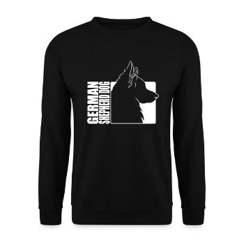 German Shepherd Dog Profile Dogs Dog Wilsigns - Unisex Sweatshirt - black - Front - Alina (178cm) & Michal (187cm)