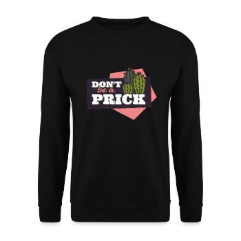 Kaktus Kakteen Stechen - Unisex Pullover - Schwarz - Vorne - Alina (178cm) & Michal (187cm)