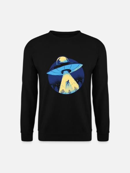 Alien Ufo Raumschiff - Unisex Pullover - Schwarz