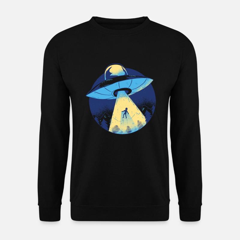 Alien UFO spaceship - Unisex Sweatshirt - black