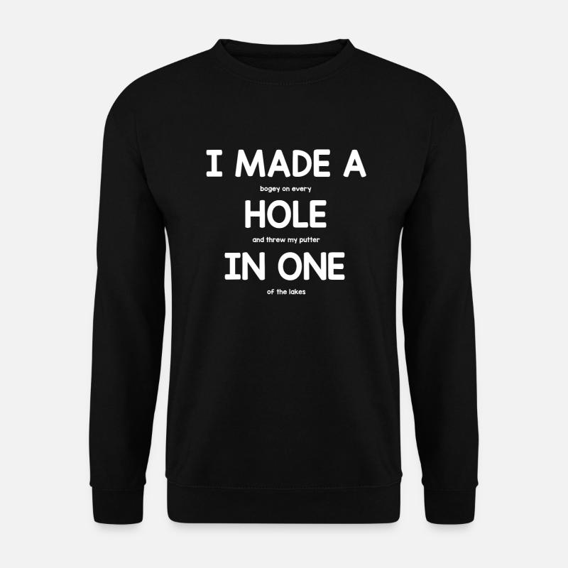 Golfeurs golf - Sweat-shirt Unisexe - noir