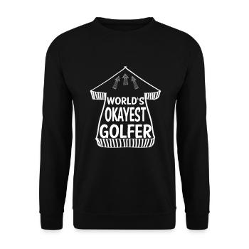 Golfer Golf - Unisex Pullover - Schwarz - Vorne - Alina (178cm) & Michal (187cm)