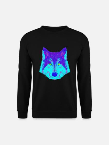 Wolf EDM - Unisex Pullover - Schwarz